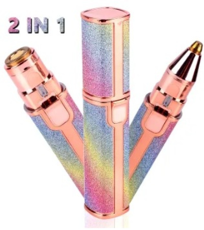 2 In 1 USB Rechargeable Eyebrow Trimmer Electric Hair Remover kn-422