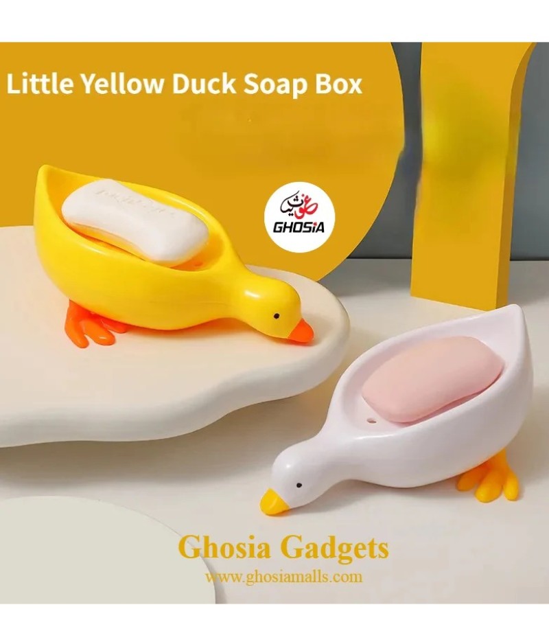 Cute Duck Shape Soap Holder Dish With Water Drain System Super Cute Soap Holder For Counter Storage