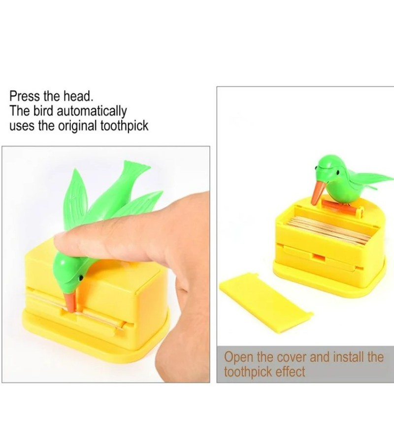 Cute Unique Bird Toothpick Dispenser, for Kitchen, Dining Table & Gift