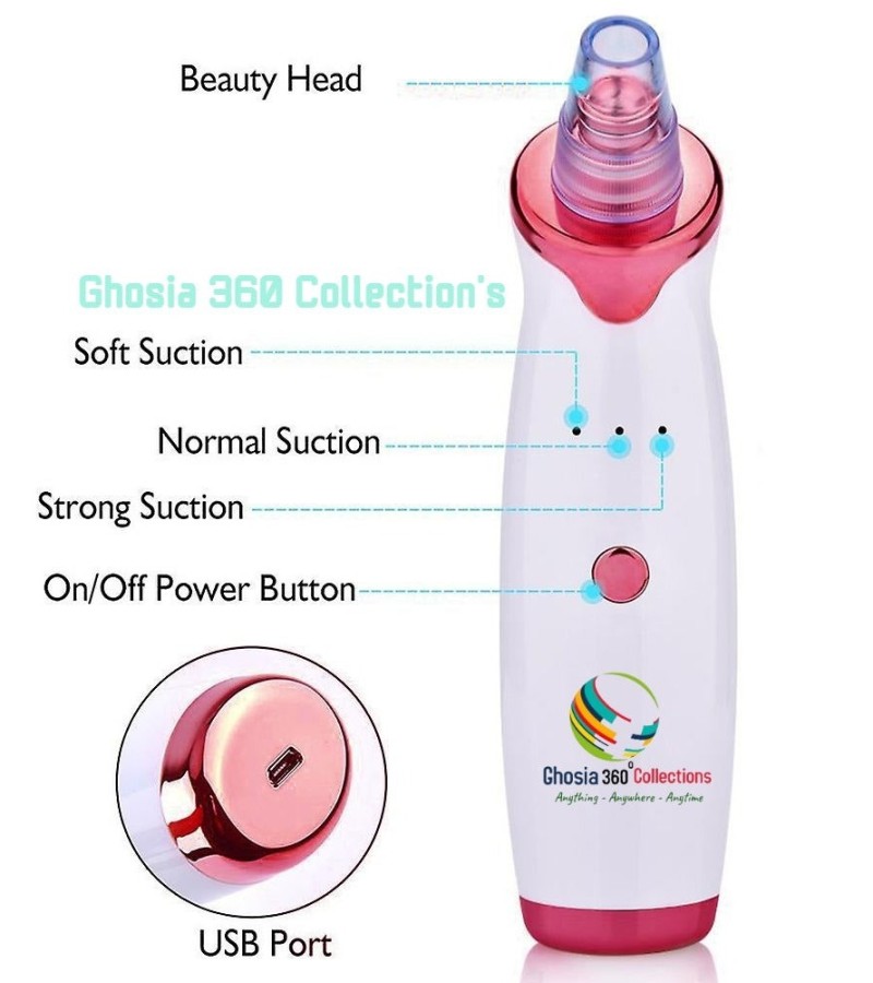 Electric Blackhead Remover Vacuum Acne Cleaner Black Spots Removal Facial Deep Cleansing Pore