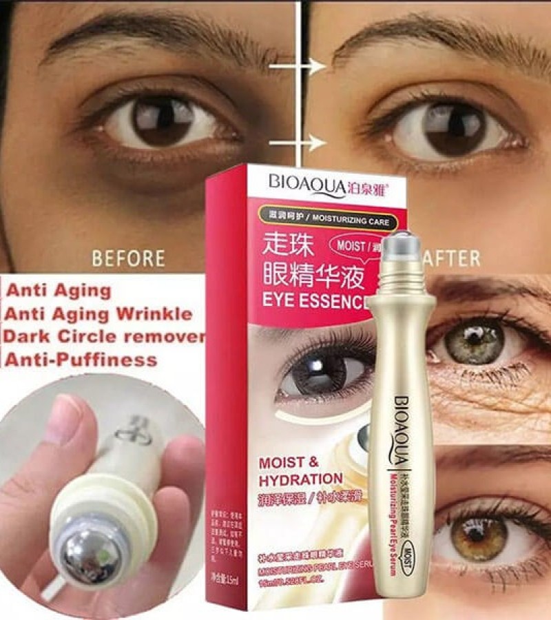Eye Bag Removal Esence Serum Anti Wrinkle Remove Dark Circles & Fine Lines Eye Ball Roller kn-445