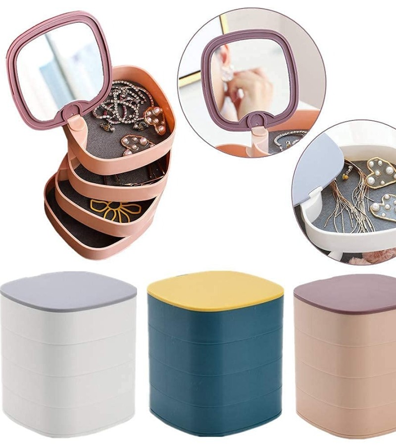 Foldable 4 layers Jewelry organizer