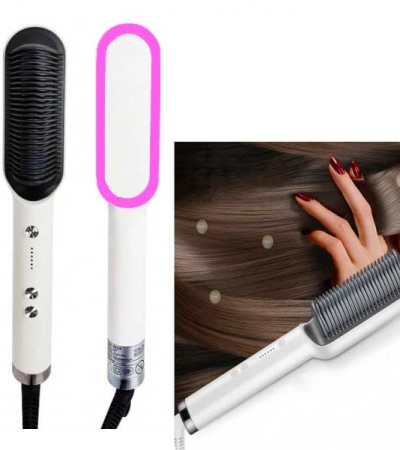 HQT-909B Hair Straightener Ceramic Heated Hair Brush