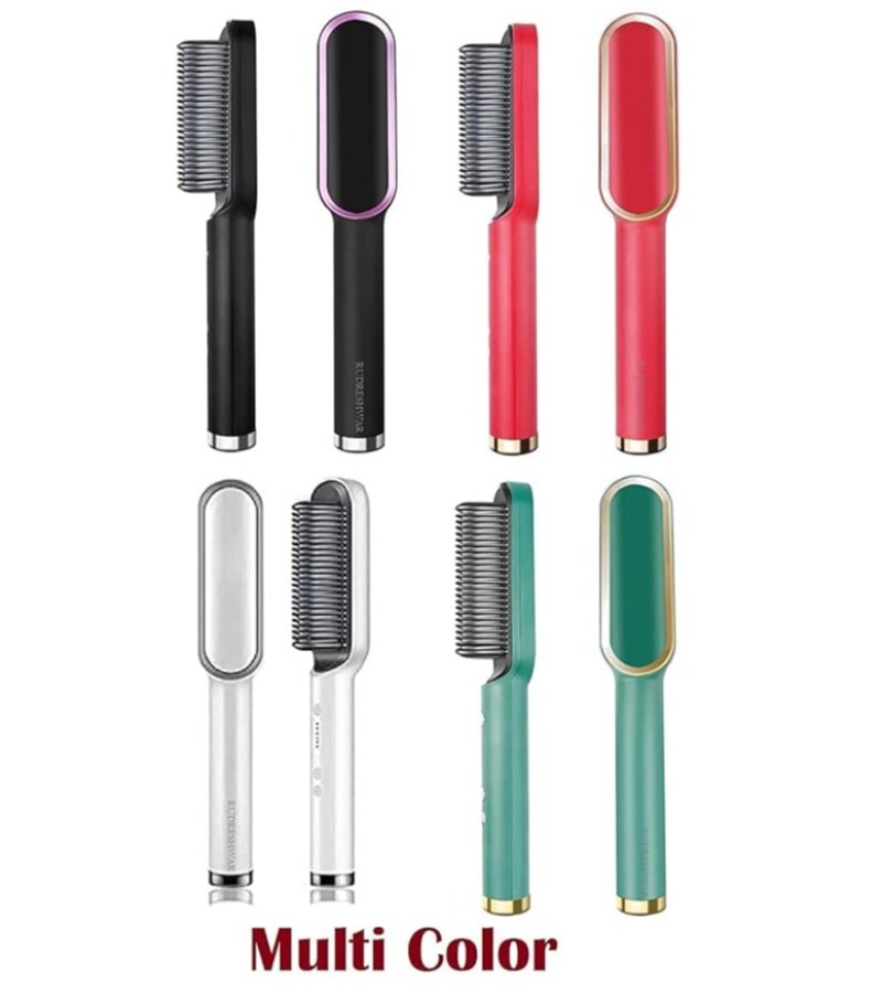 HQT-909B Hair Straightener Ceramic Heated Hair Brush