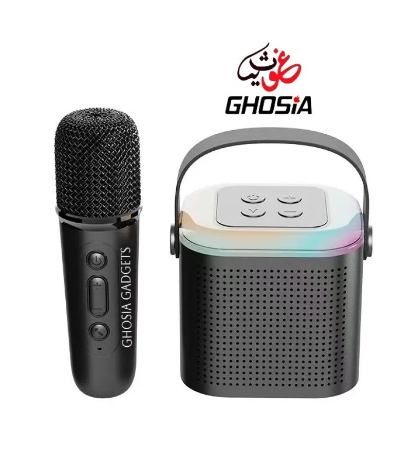 Karaoke Machine for Adults and Kids Portable Bluetooth Speaker System with Wireless Microphone
