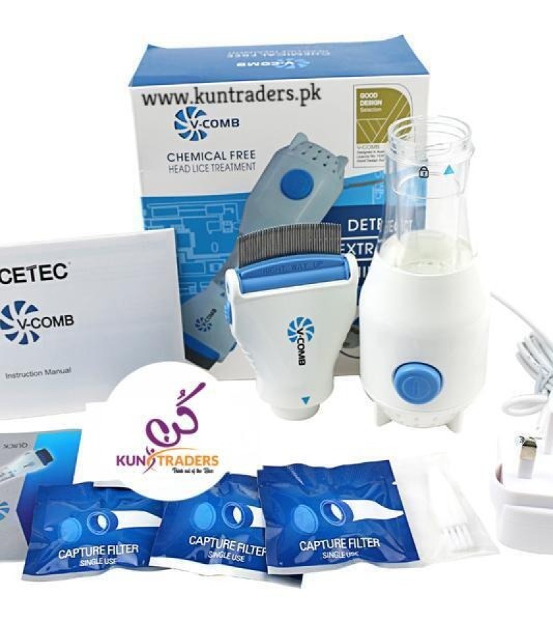 V Comb Electric Lice And Lice Egg Removal Machine With Filters